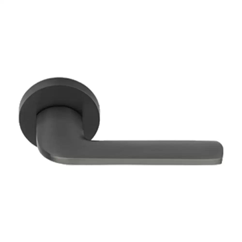 KBI Jbl Brass Rose Mortise Door Handle - (Matt GRT Finish)