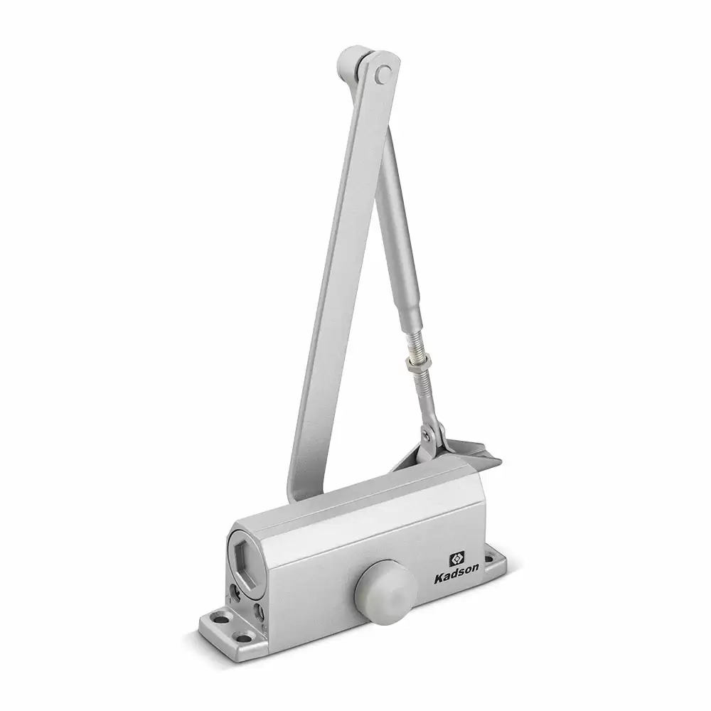 Kadson KE 102 Scissor Arm Overhead Door Closer For 900 mm Door Width - 60 Kg (Silver Finish)