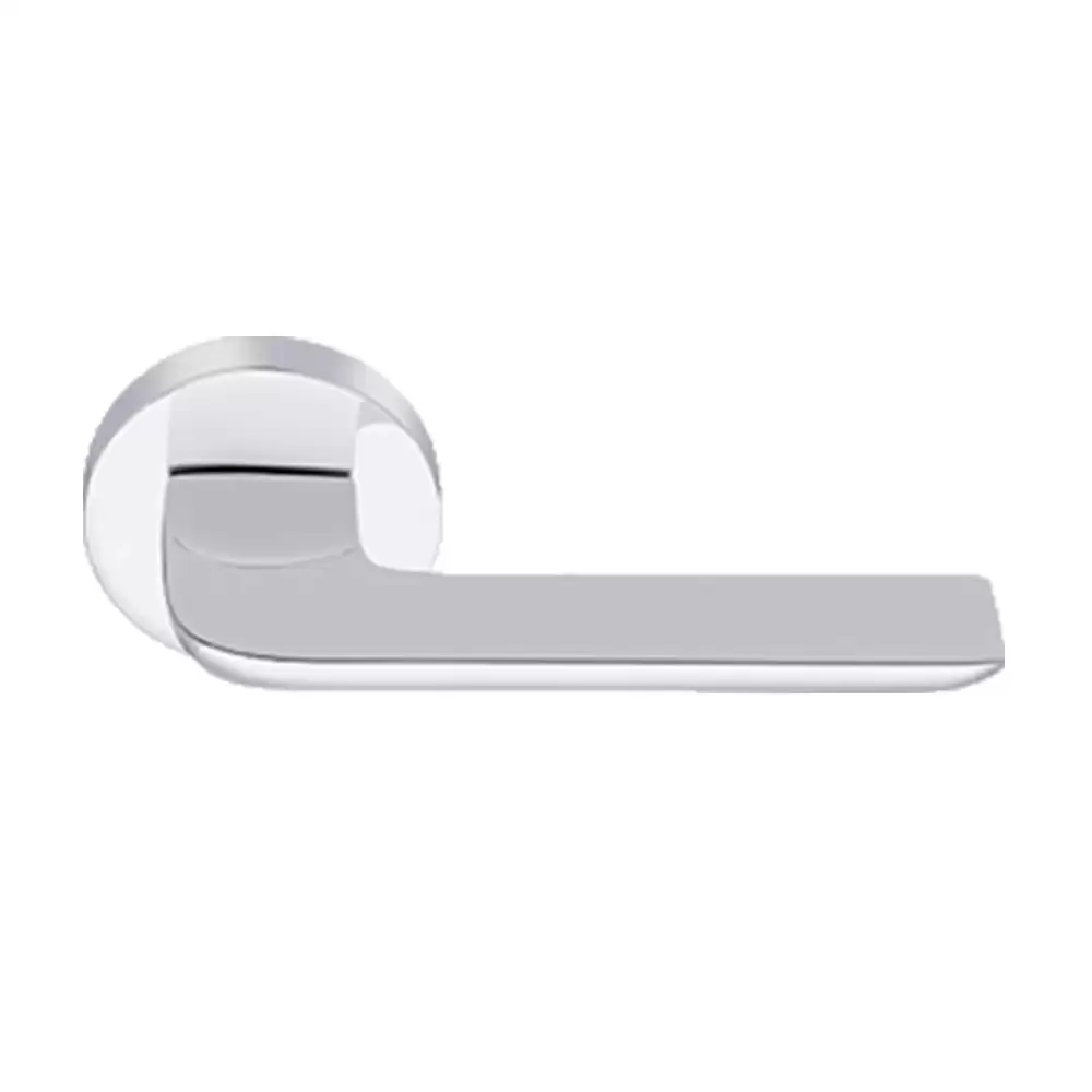 KBI Libra Brass Rose Mortise Door Handle - (Chrome Plated Finish)