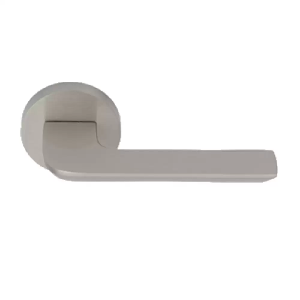 KBI Libra Brass Rose Mortise Door Handle - (Stainless Steel Finish)