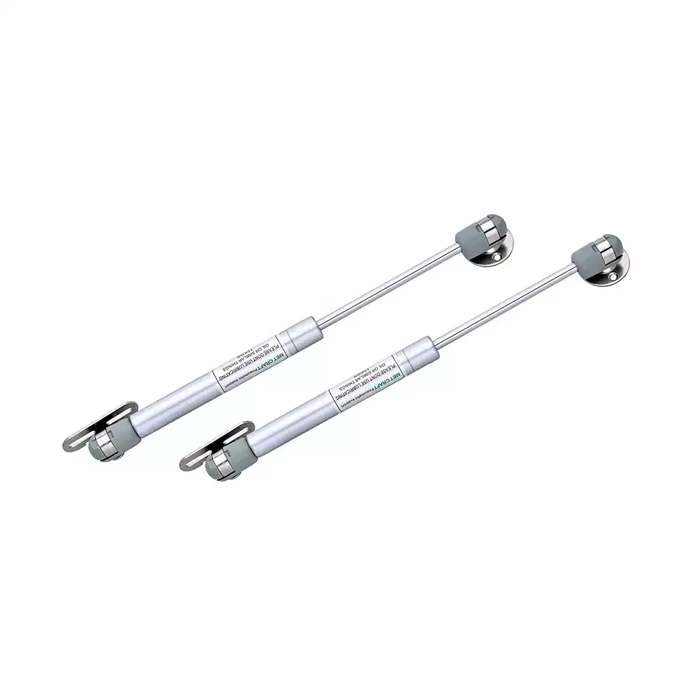 (Pack of 2) Met Craft Steel 10 Inch Hydraulics Gas Spring Stay Strut Pneumatic Lift Support Upto-20 Kg (Silver)