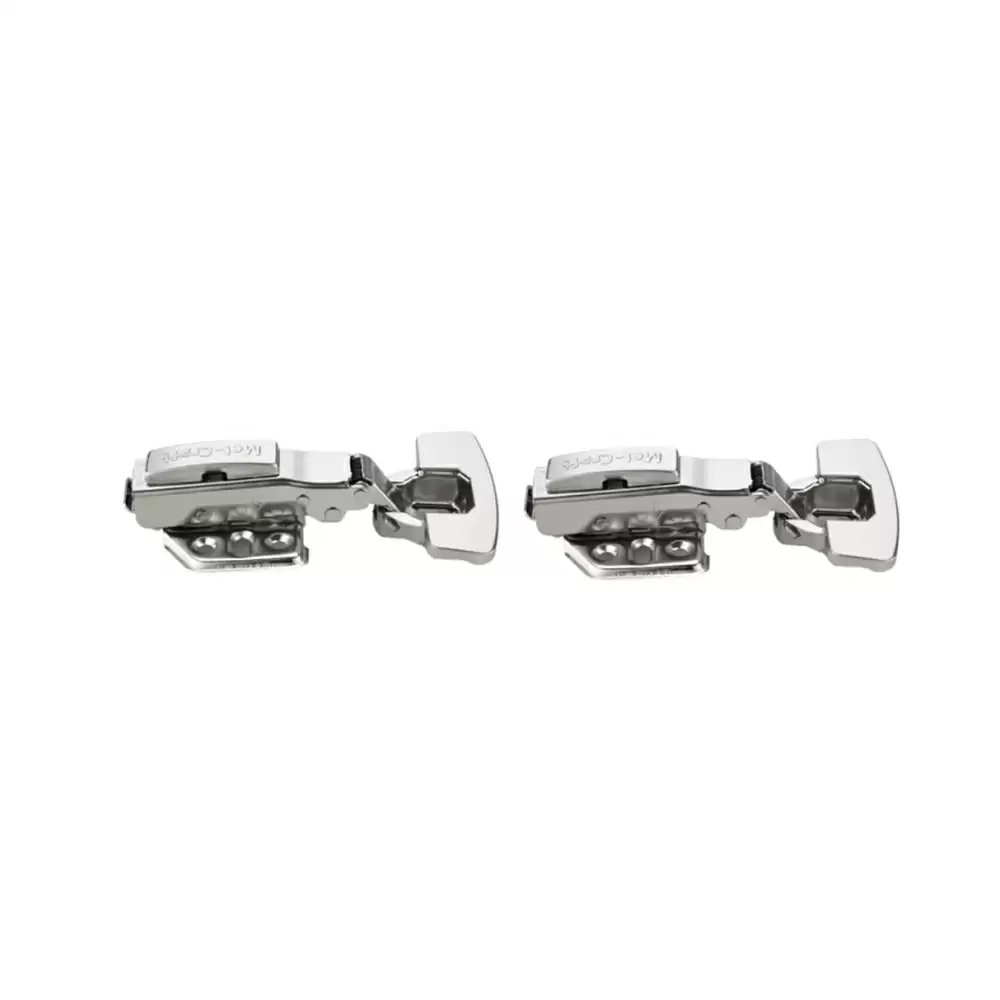 Met Craft Stainless Steel Pluton Heavy Soft Close Hydraullic Concealed Hinges 0 Degree Crank (Silver) - (MCAH-024-0-N)