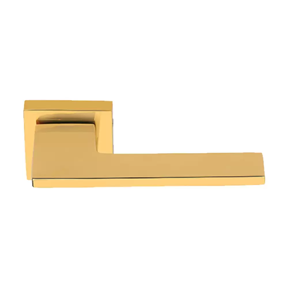 KBI Oppo Brass Rose Mortise Door Handle - (Gold PVD Finish)