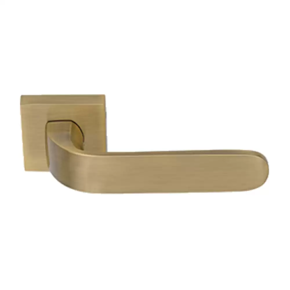 KBI Oriyo Brass Rose Mortise Door Handle - (Antique Finish)