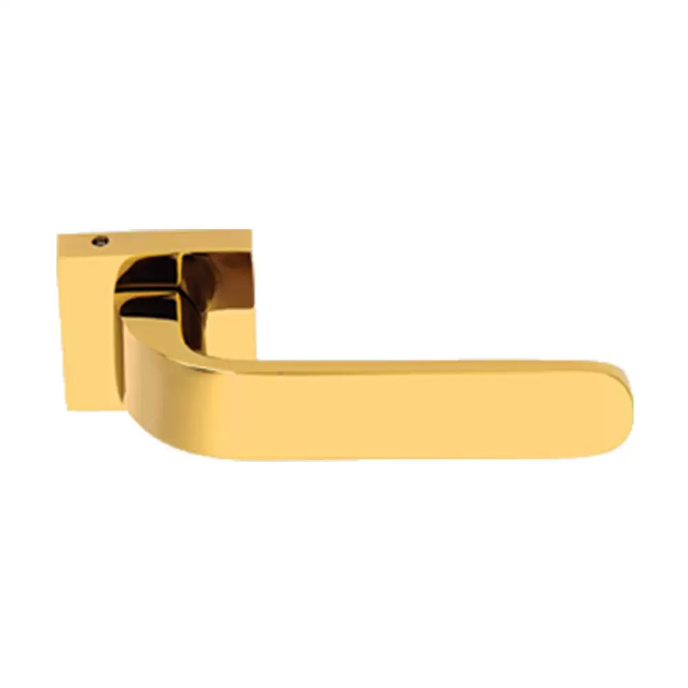 KBI Oriyo Brass Rose Mortise Door Handle - (Gold PVD Finish)