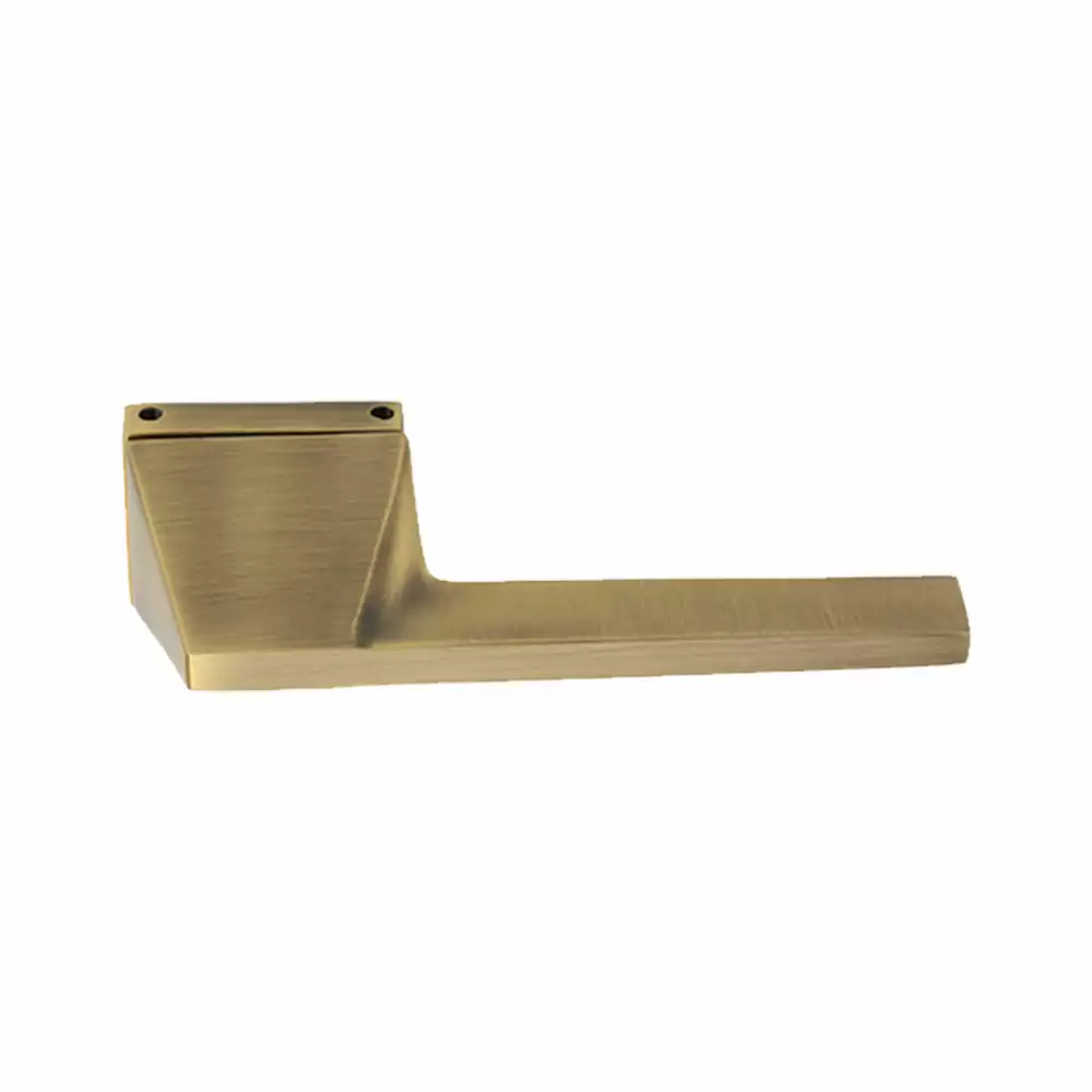 KBI Prada Brass Rose Mortise Door Handle - (Antique Finish)