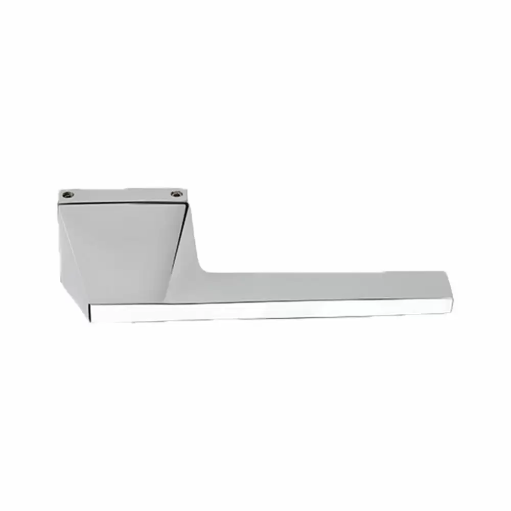 KBI Prada Brass Rose Mortise Door Handle - (Chrome Plated Finish)