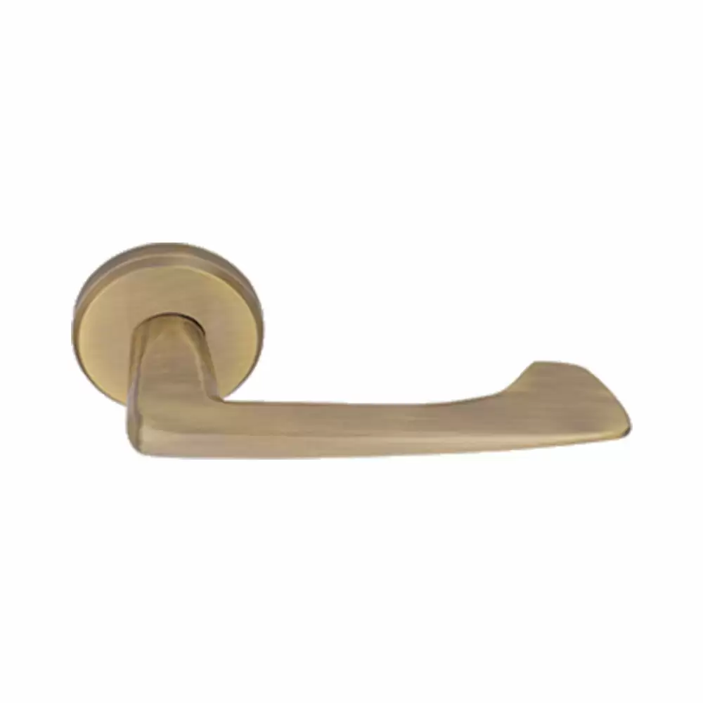 KBI Reva Brass Rose Mortise Door Handle - (Antique Finish)