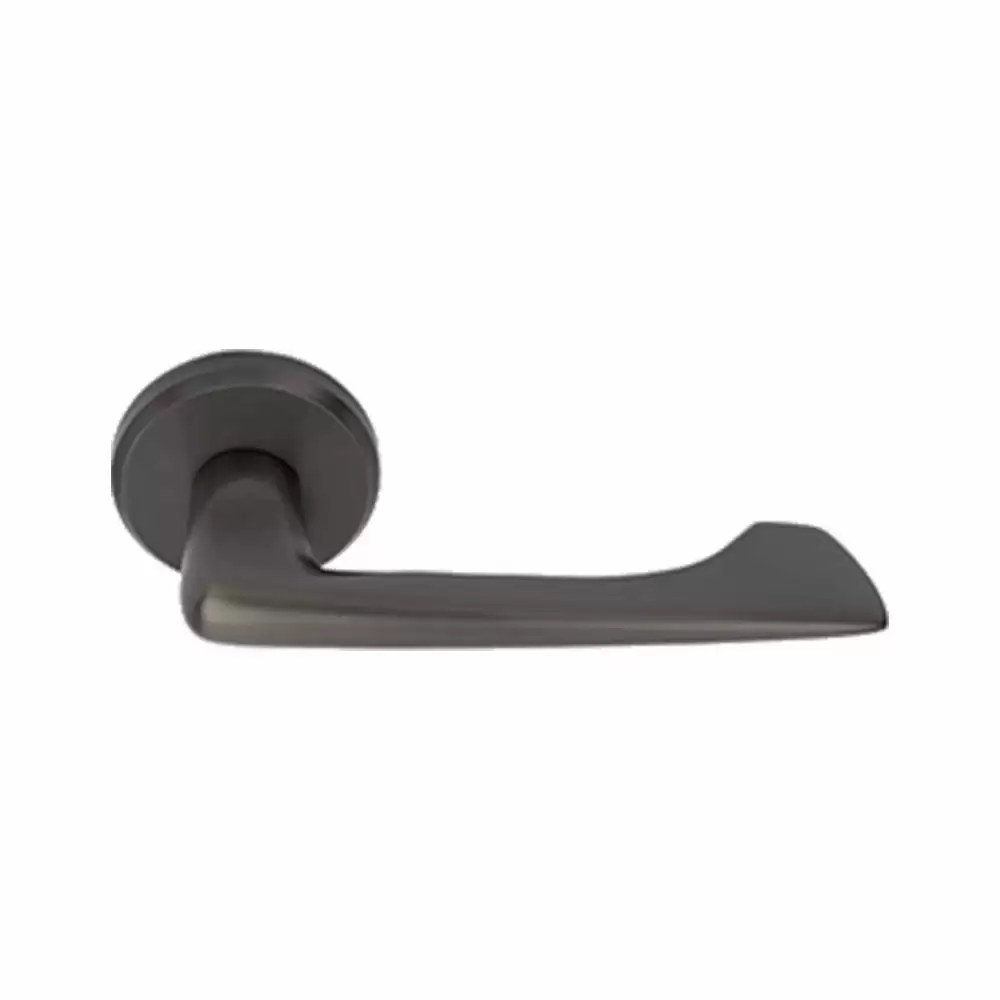 KBI Reva Brass Rose Mortise Door Handle - (Matt GRT Finish)