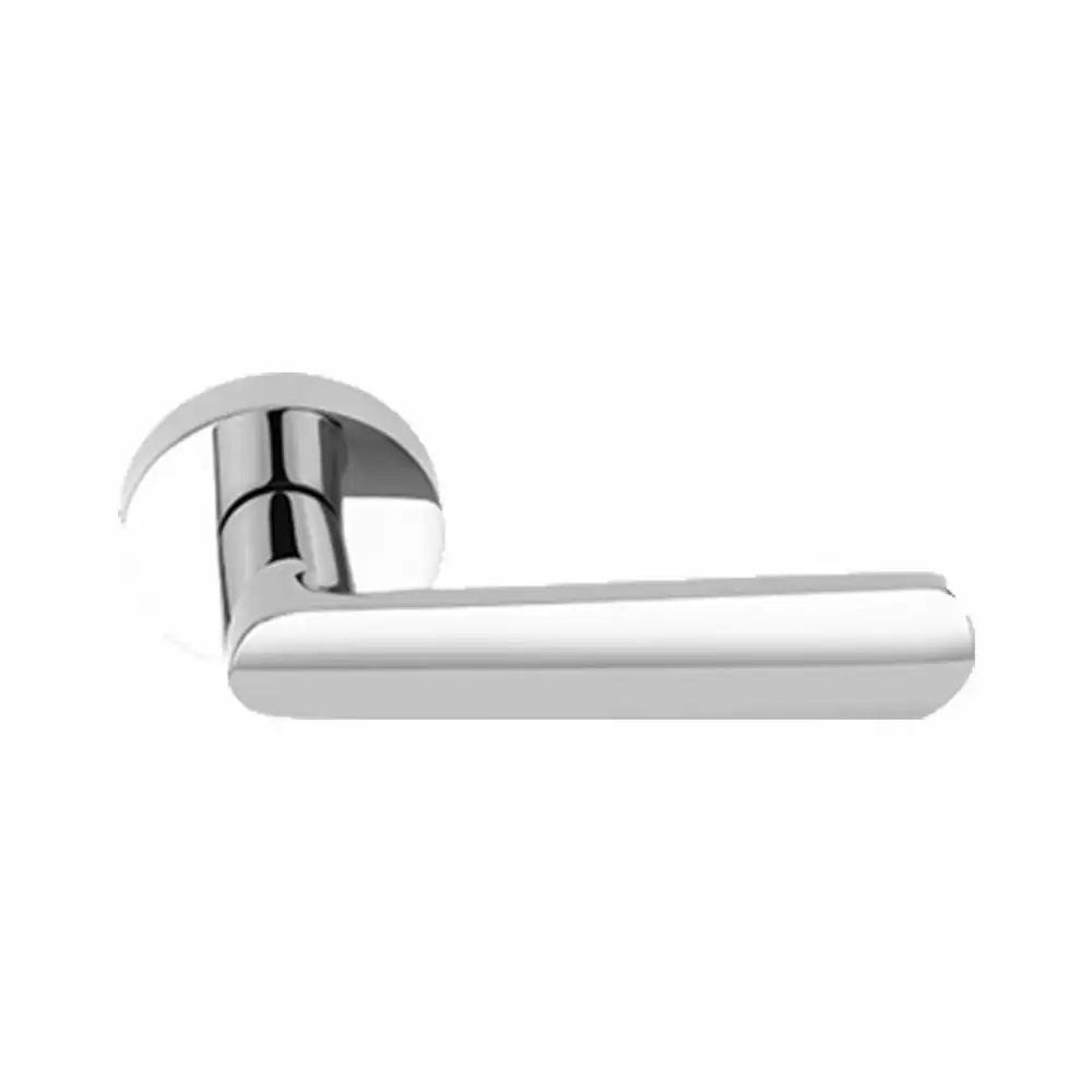 KBI Rio Brass Rose Mortise Door Handle - (Chrome Plated Finish)