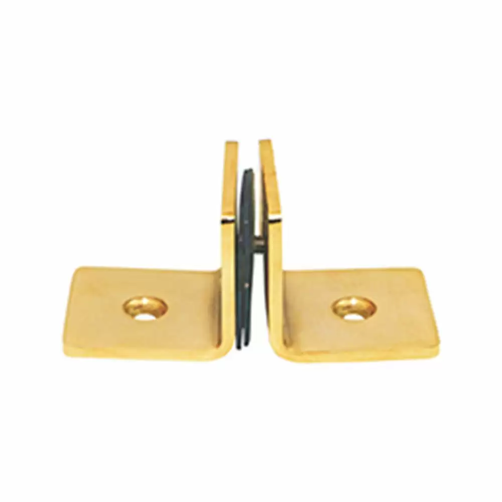 Safex SF-GC-08 Stainless Steel 304 Wall to Glass 2 Side Connector - Gold