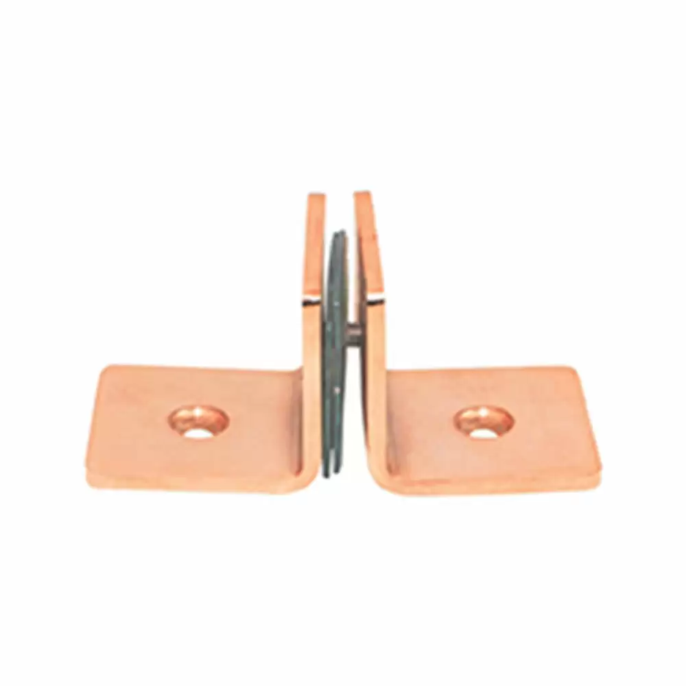 Safex SF-GC-08 Stainless Steel 304 Wall to Glass 2 Side Connector - Rose Gold