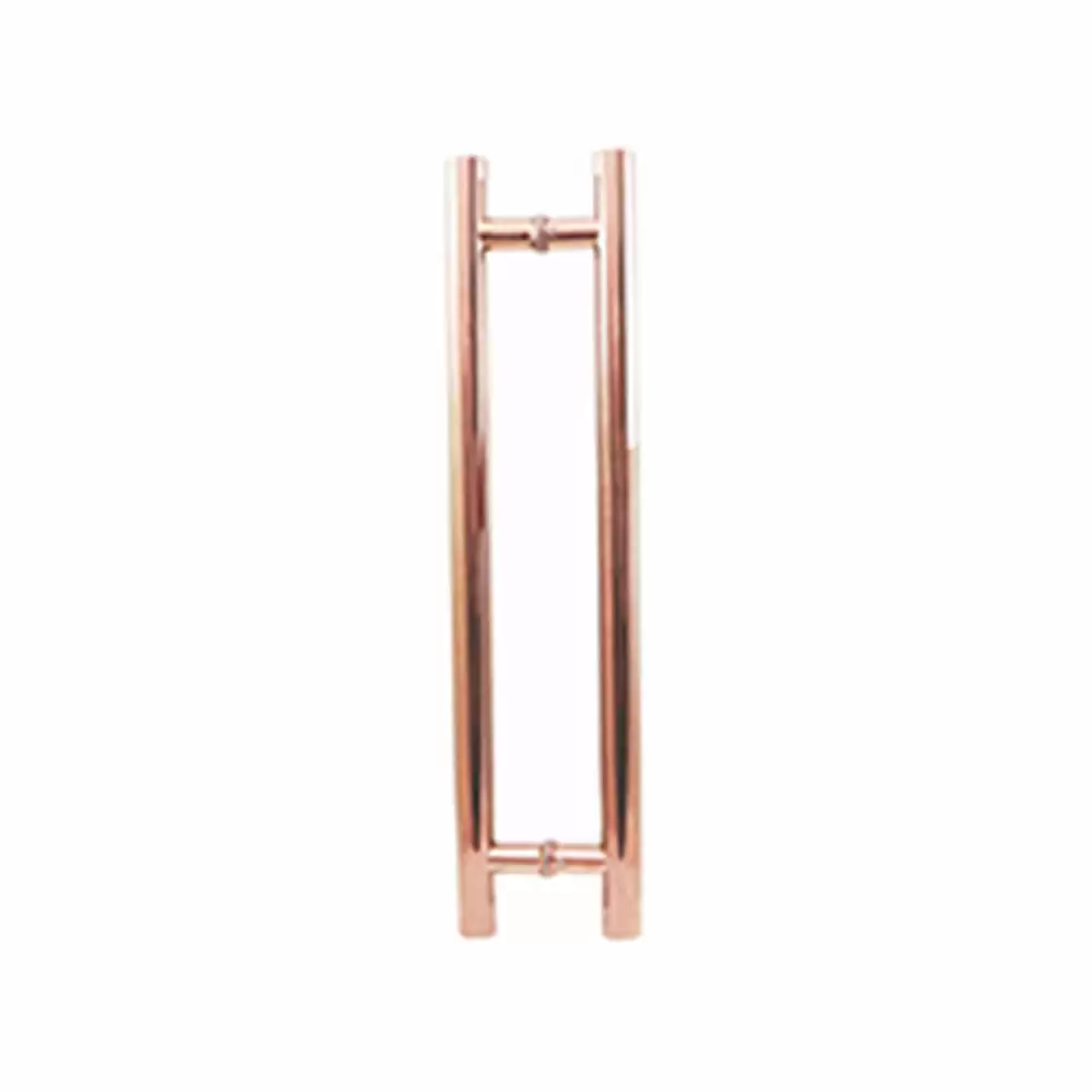 Safex SH-104 Stainless Steel 304 H Type Glass Door Handle (32x450mm) - Rose Gold