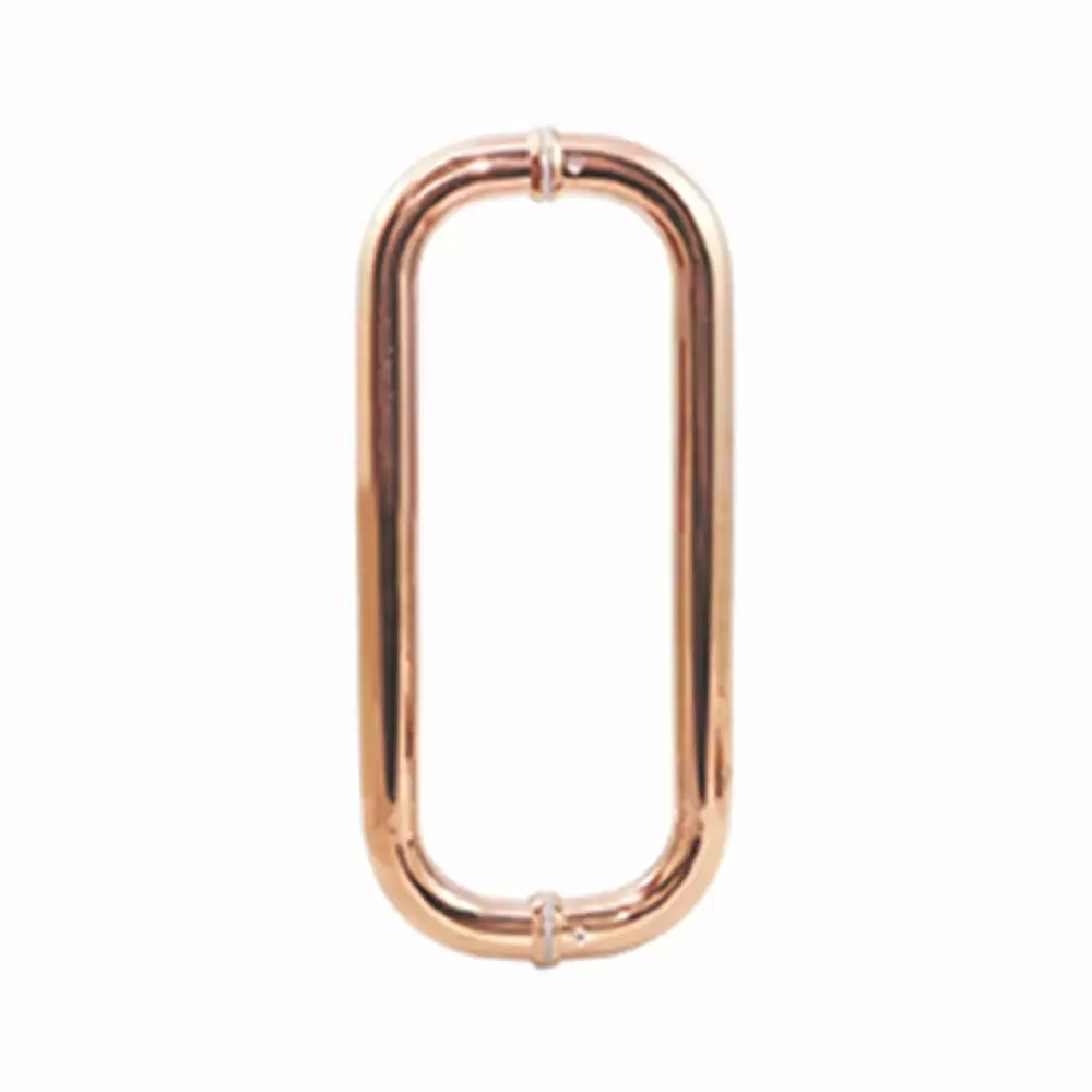 Safex SH-113 Stainless Steel 304 D Type Glass Door Handle (25x325mm) - Rose Gold