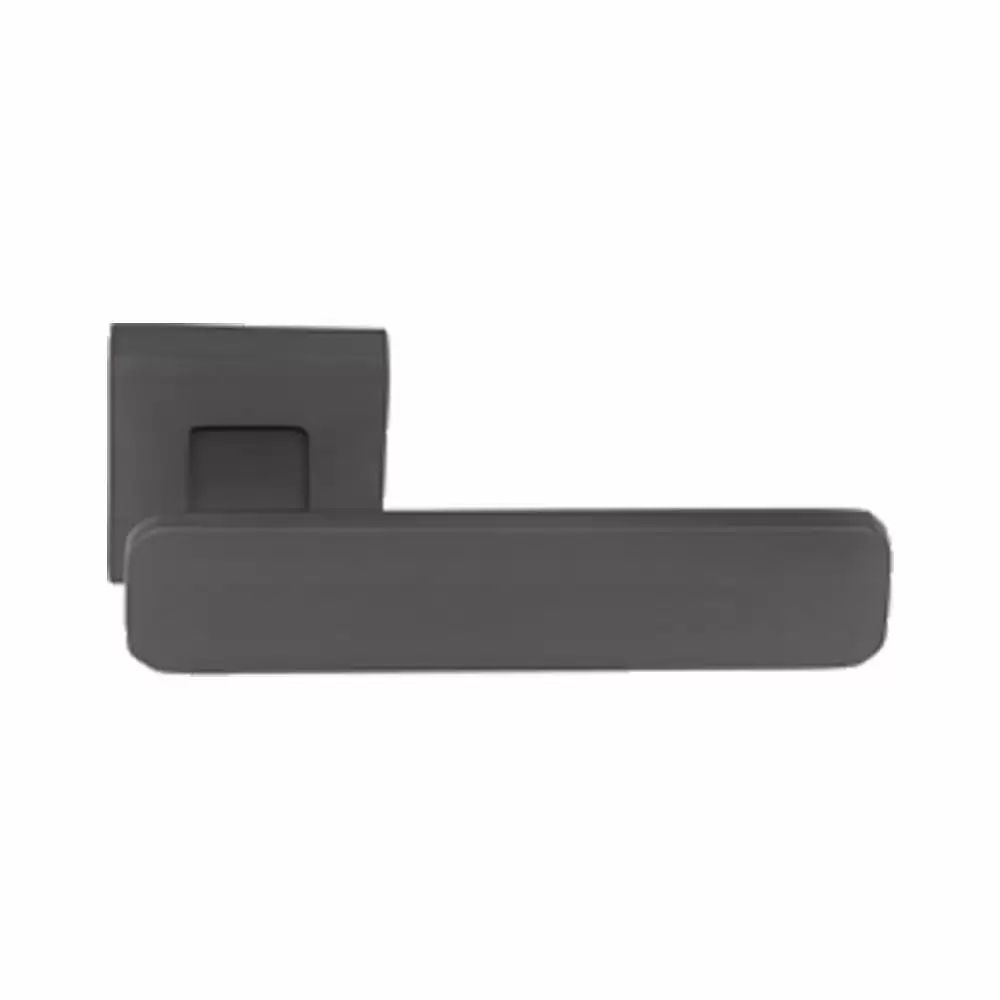 KBI Saffron Brass Rose Mortise Door Handle - (Matt GRT Finish)