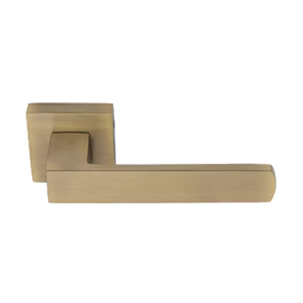 KBI Solo Brass Rose Mortise Door Handle - (Antique Finish)