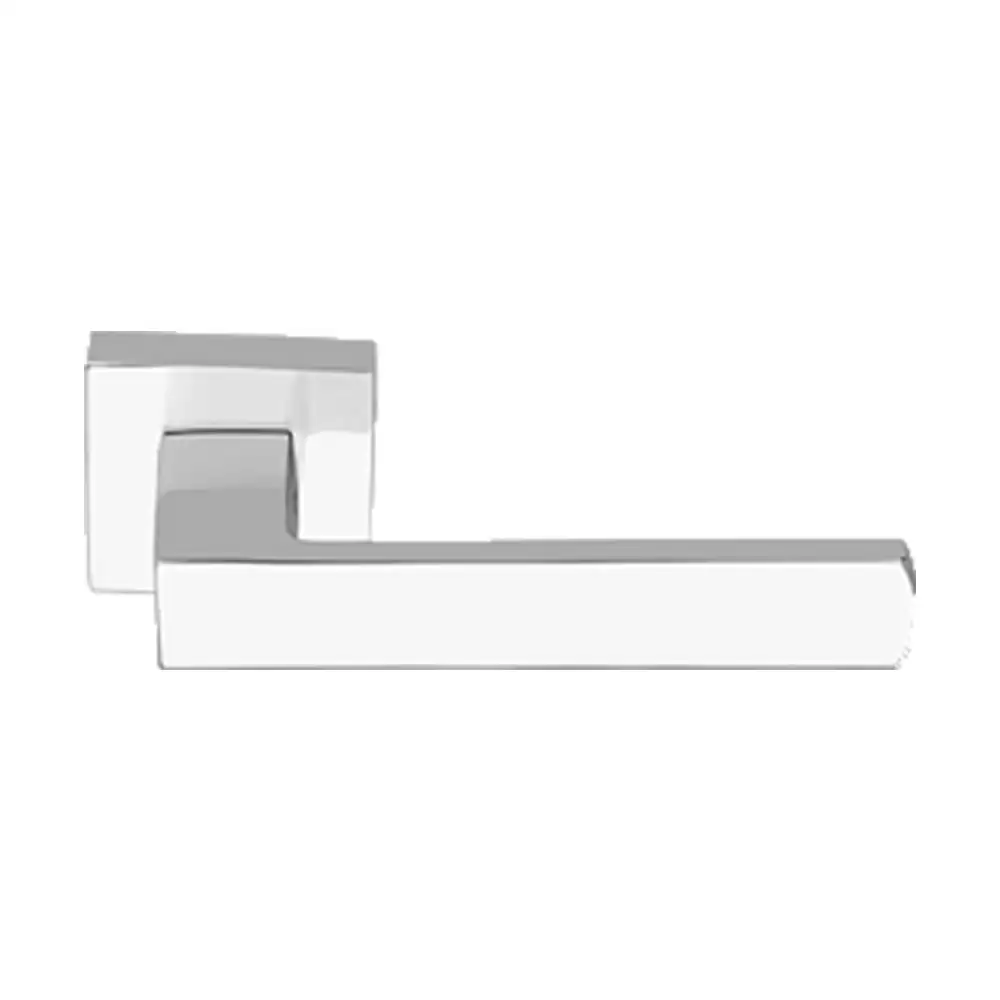 KBI Solo Brass Rose Mortise Door Handle - (Chrome Plated Finish)