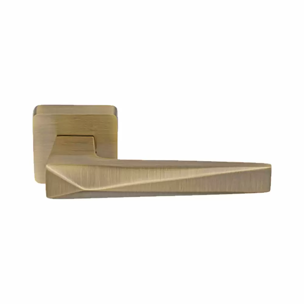 KBI Trivago Brass Rose Mortise Door Handle - (Antique Finish)