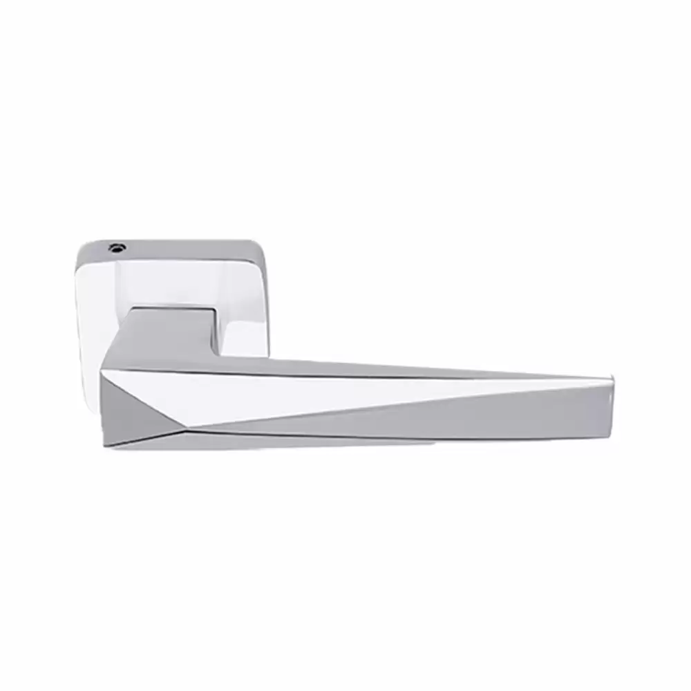 KBI Trivago Brass Rose Mortise Door Handle - (Chrome Plated Finish)