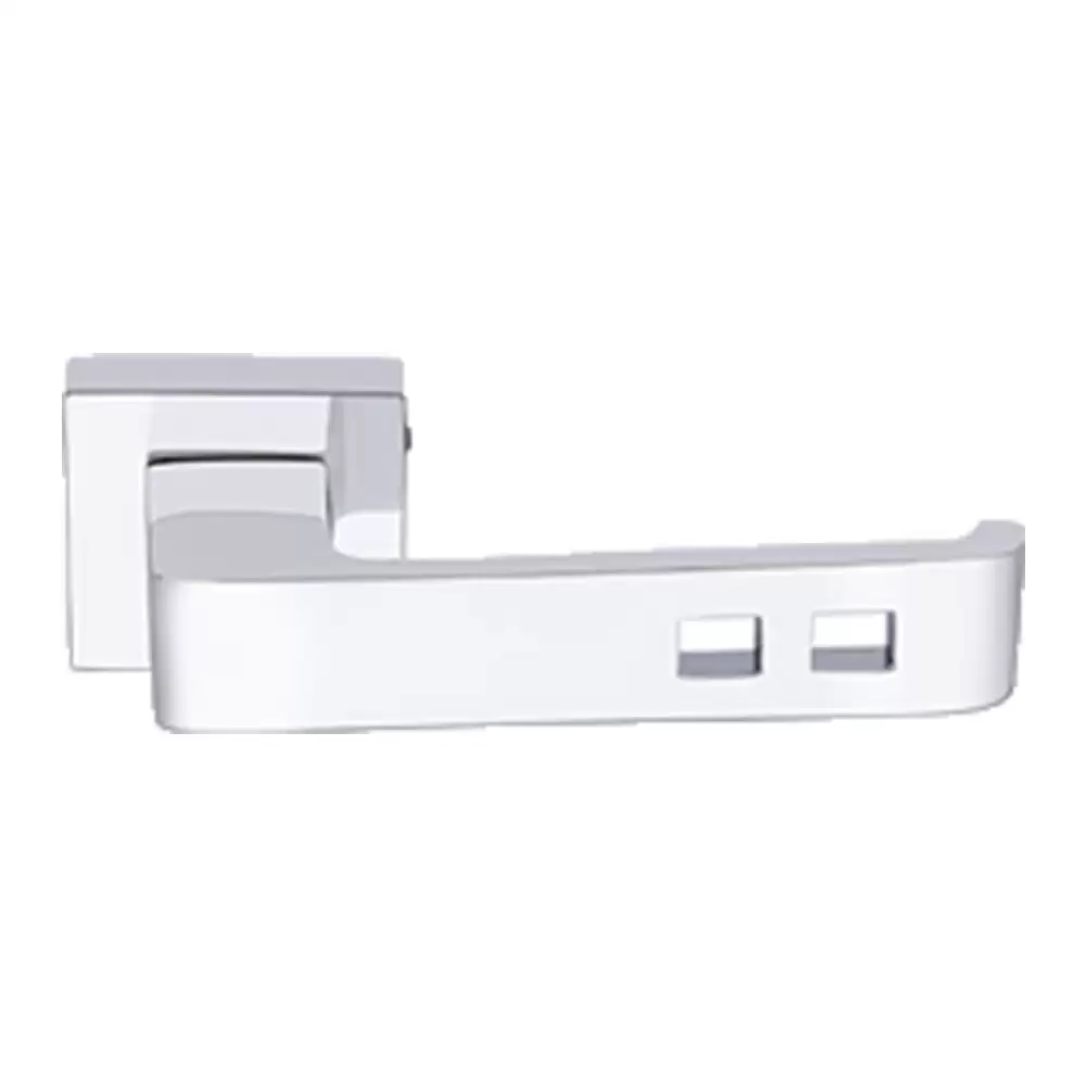 KBI Unique Brass Chrome Plated Mortise Door Handle - (Chrome Plated Finish)