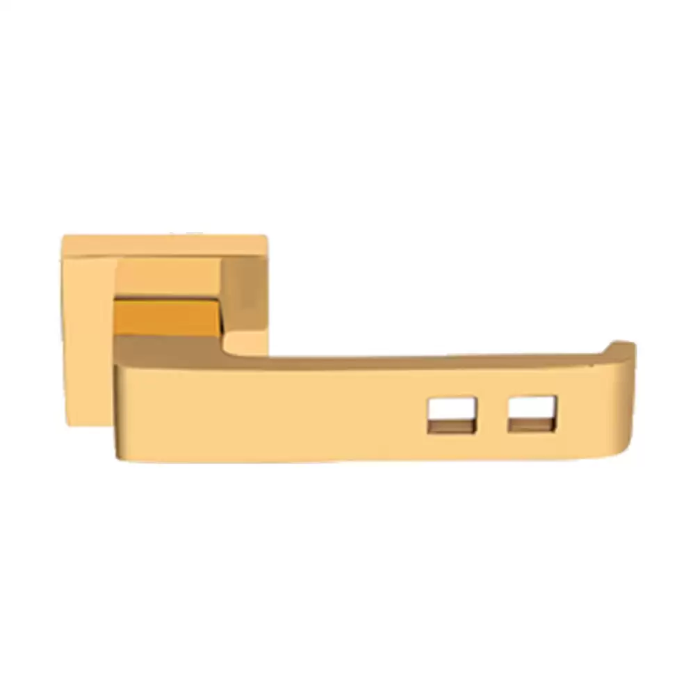 KBI Unique Brass Gold PVD Mortise Door Handle - (Gold PVD Finish)