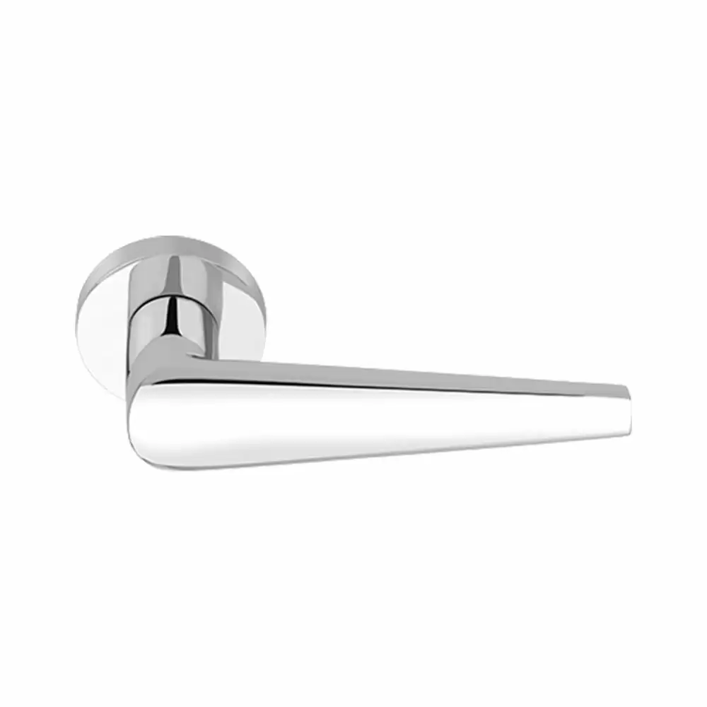 KBI Venecia Brass Rose Mortise Door Handle - (Chrome Plated Finish)