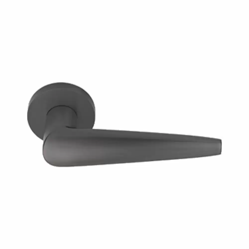 KBI Venecia Brass Rose Mortise Door Handle - (Matt GRT Finish)