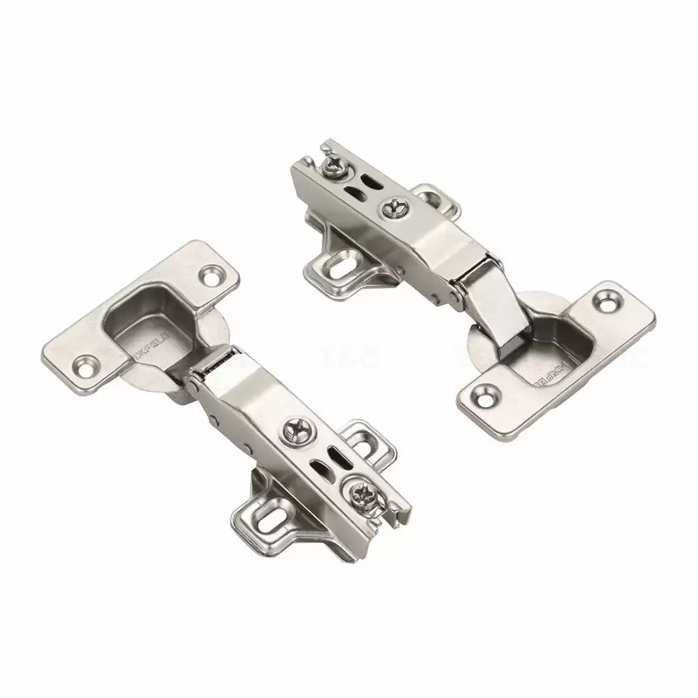 Hafele Metalla 2H Soft Close Full Overlay / 0 Crank Concealed Hinge 105°- Nickle Plated Finish