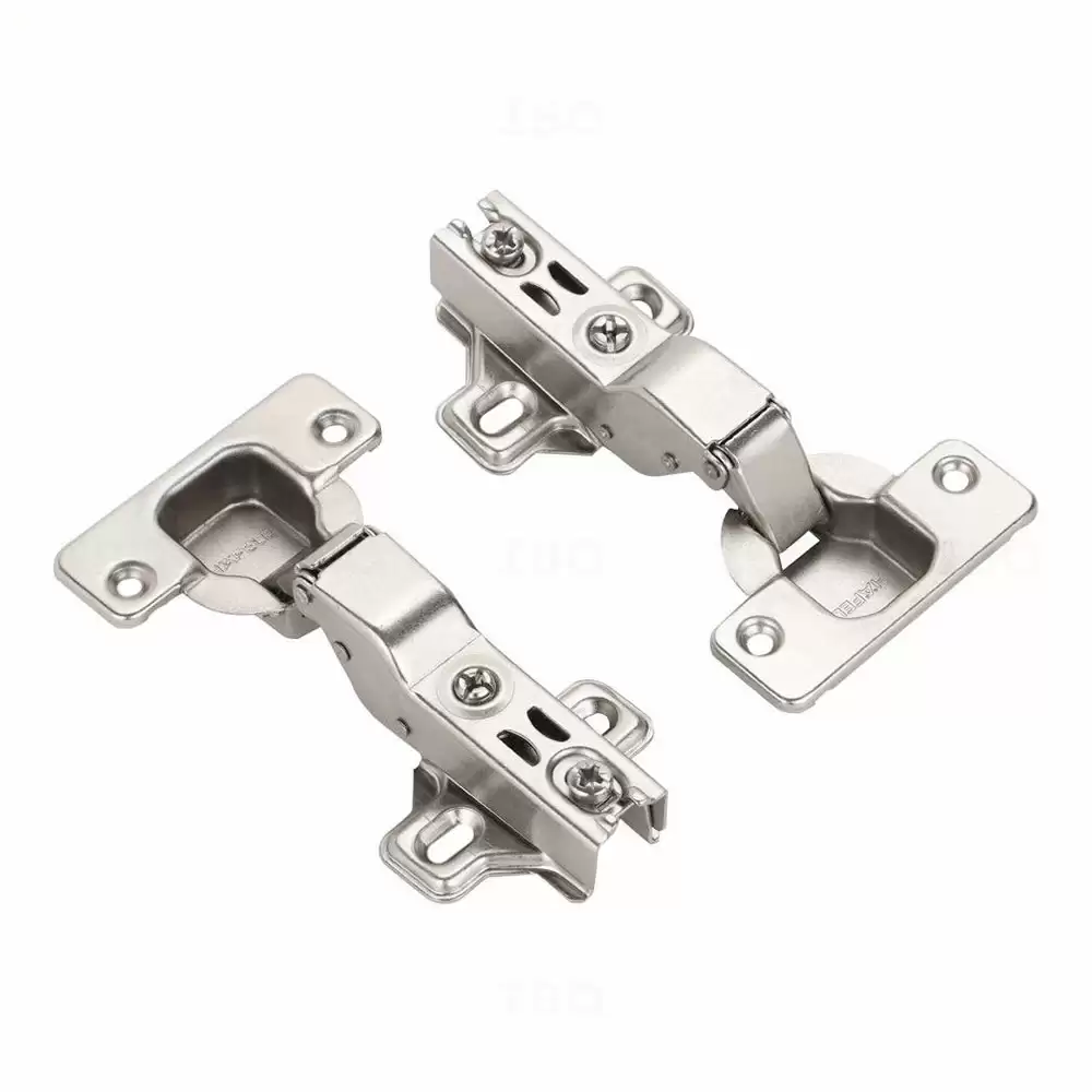 Hafele Metalla 2H Soft Close Half Overlay / 8 Crank Concealed Hinge 105°- Nickle Plated Finish