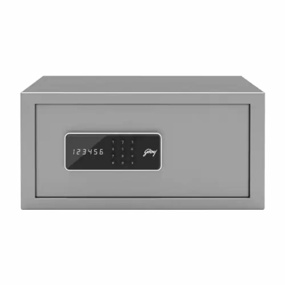 Godrej Forte Pro Digital (25 Litre) Electronic Safe Locker For Home & Office With Pin Code & Key Access, Light Grey - 10 Kg