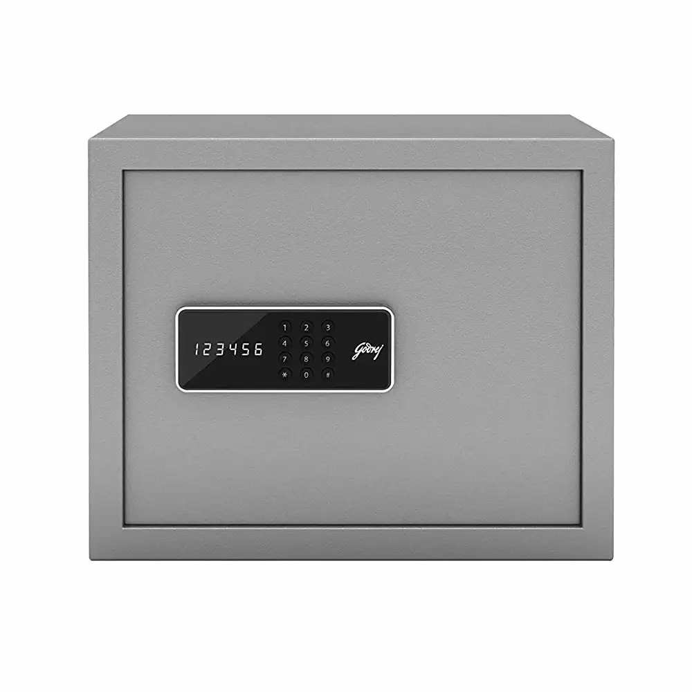 Godrej Forte Pro Digital (30 Litre) Electronic Safe Locker For Home & Office With Pin Code & Key Access, Grey - 14 Kg