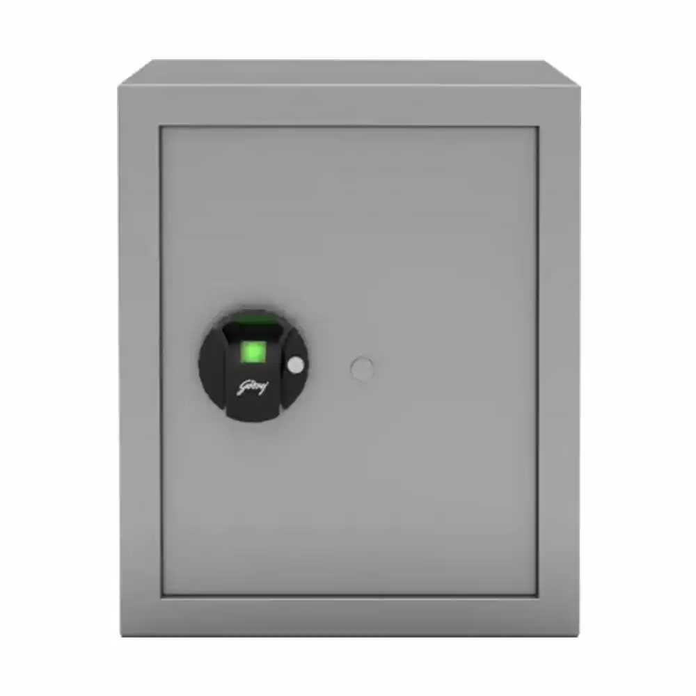 Godrej Forte Pro Bio 40 L Grey Biometric Safe Locker For Home With 1 Year Warranty- 16 Kg