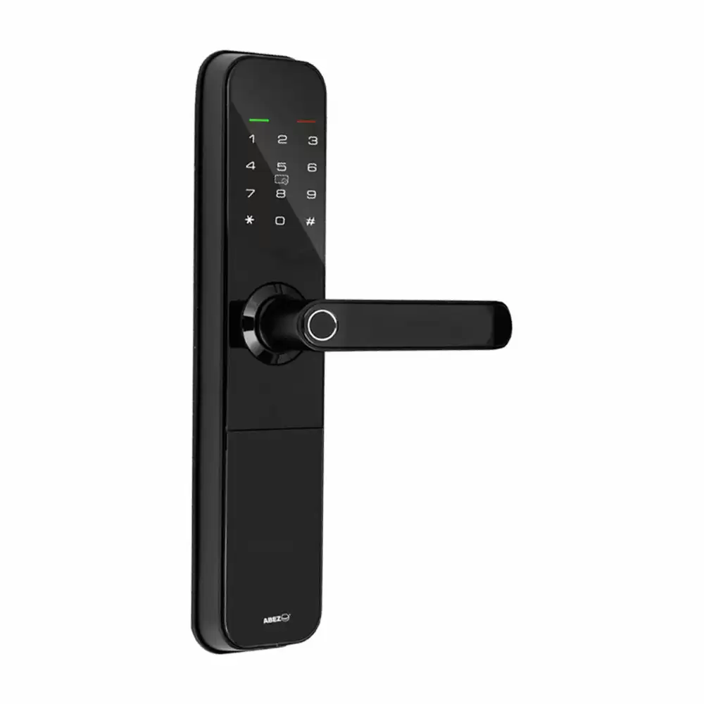 ABEZ AM35i Mortise Smart Door Lock for Home With RFID, Pin, Code, Key, Fingerprint & Tuya Wi-Fi Access, Black (1 Year Warranty)