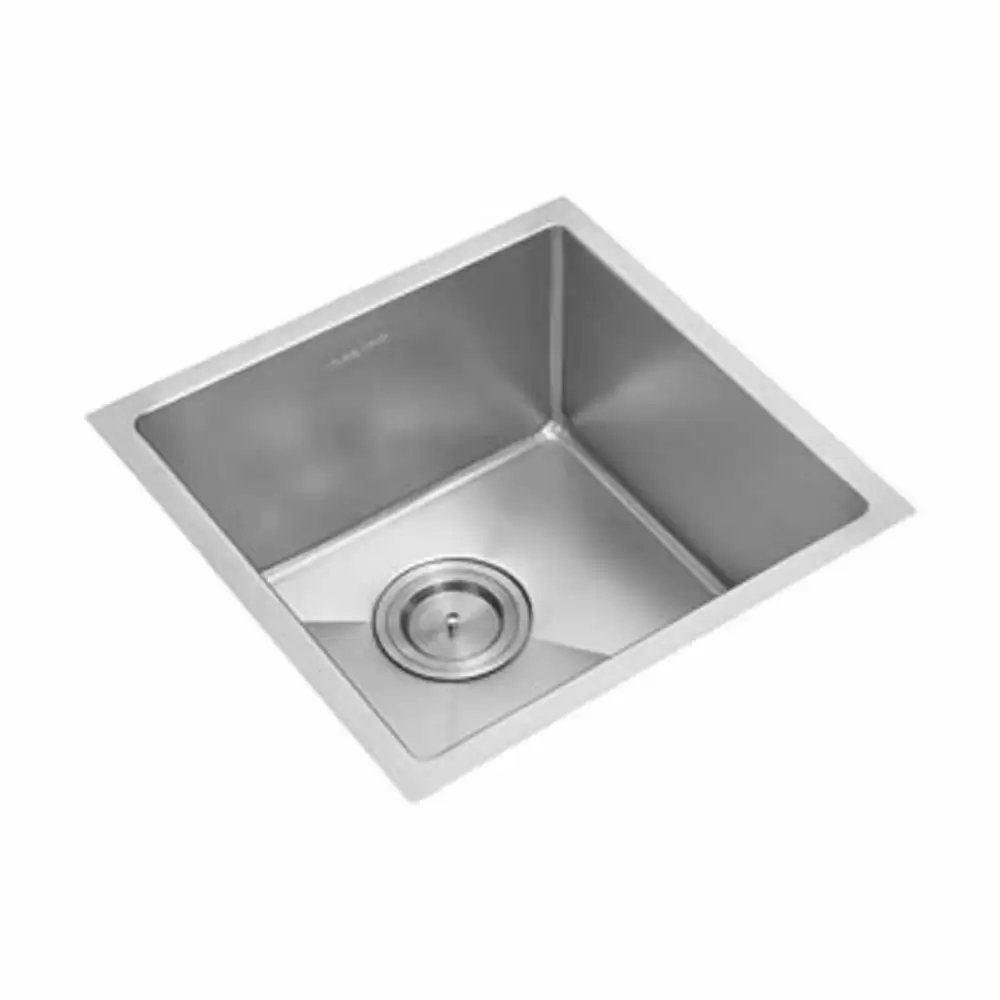 Anupam Prism Designer Stainless Steel Single Bowl Kitchen Sink with Waste Coupling - Satin (20 L x 18 W x 10 D) Inch