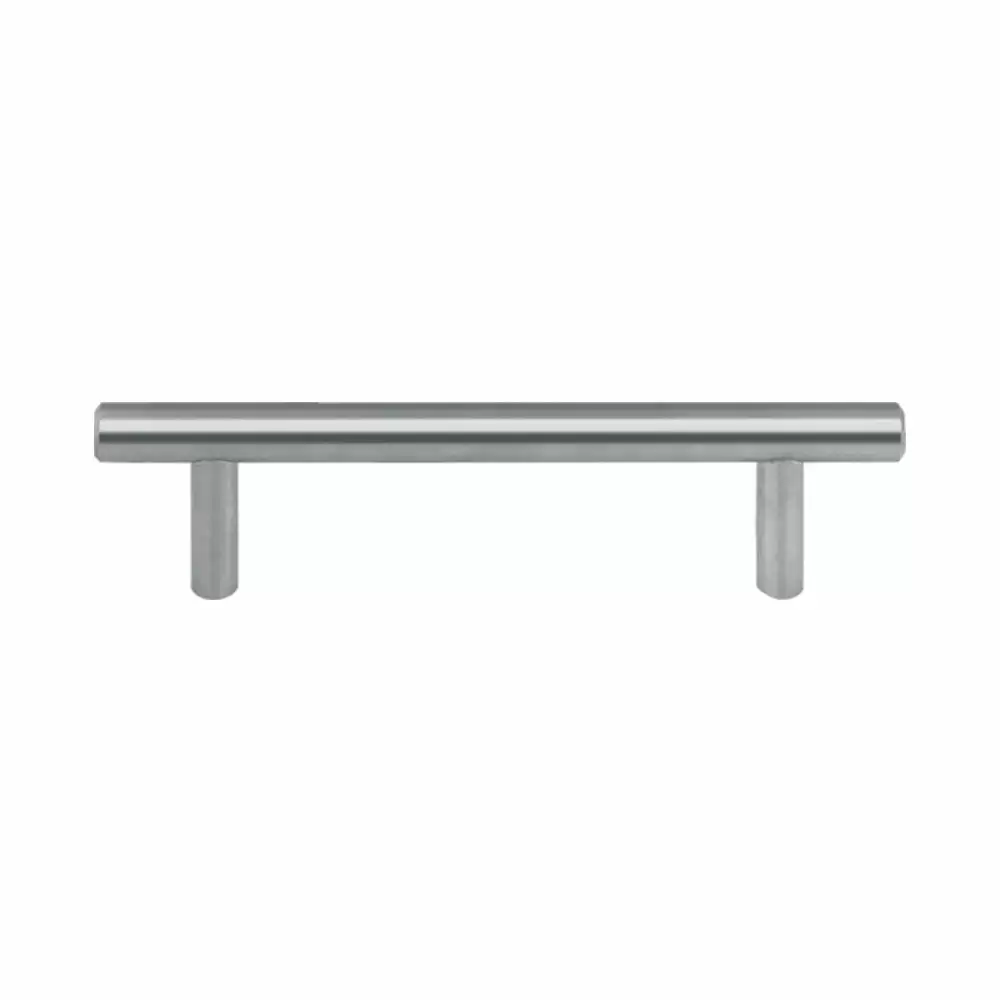 Hafele Stainless Steel 10 mm Rail Bar Round Cabinet Drawer Handle, 128 mm - (SS Matt)