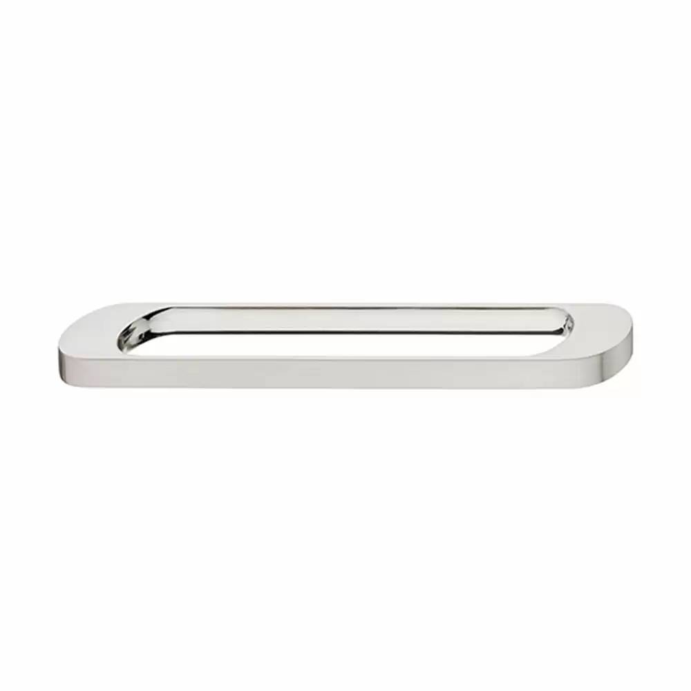 Hafele Zinc Alloy Flush Type Cabinet Drawer Handle, 160 mm - (Nickel Plated Brushed)