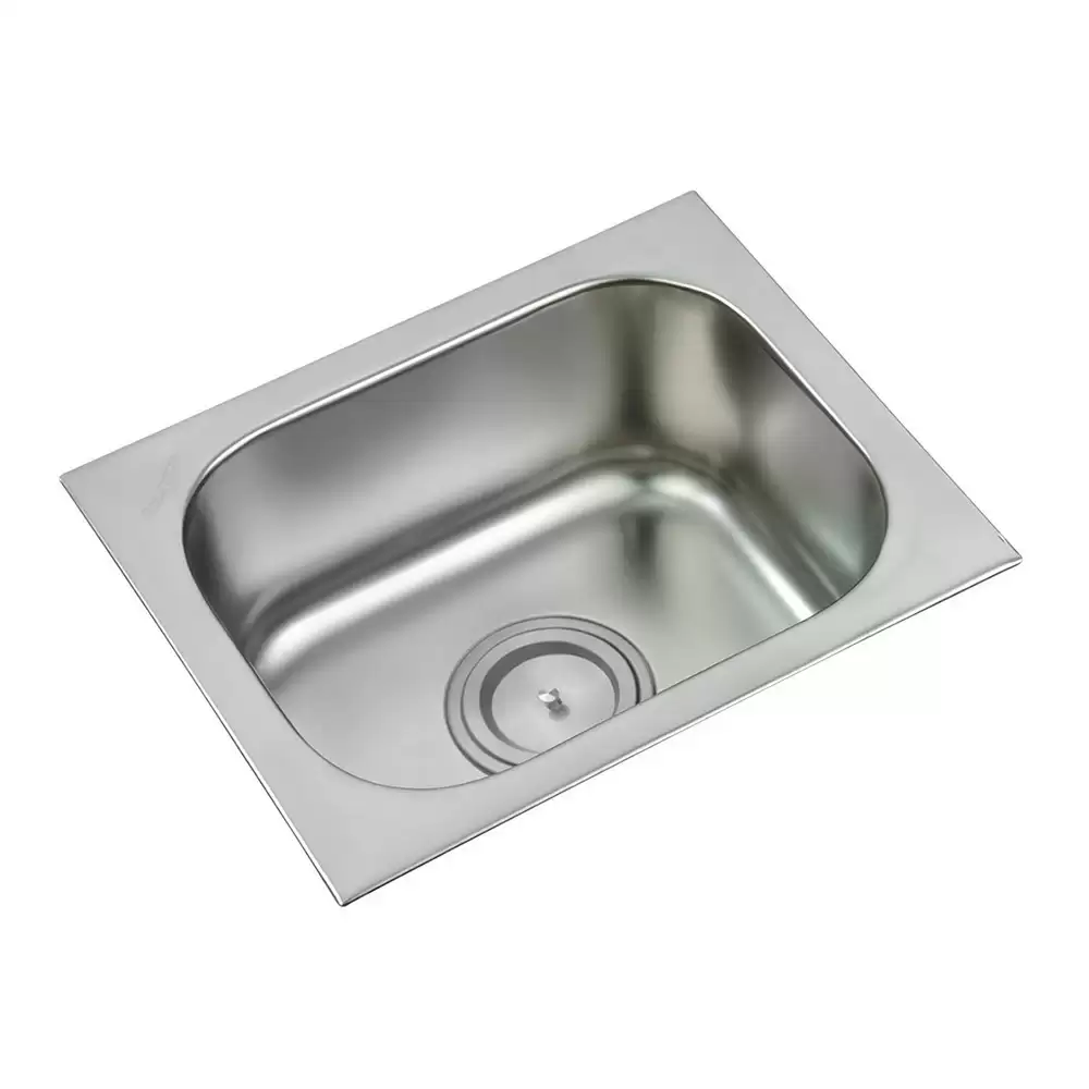 Anupam Ace Designer Stainless Steel 304 Single Bowl Kitchen Sink with Waste Coupling - Stain (15 L x 12 W x 6.5 D) Inch