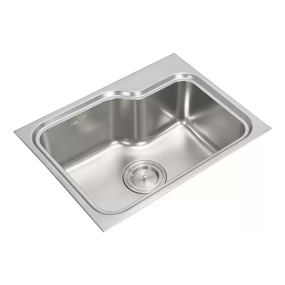 Anupam Ace Designer Stainless Steel 304 Single Bowl Kitchen Sink with Waste Coupling - Stain (24 L x 18 W x 9 D) Inch