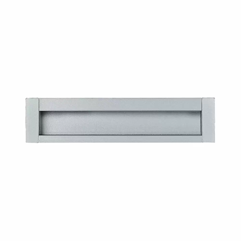 Hafele Zinc Alloy Rectangular Cabinet Drawer Handle, 128 mm - (Aluminium Silver)