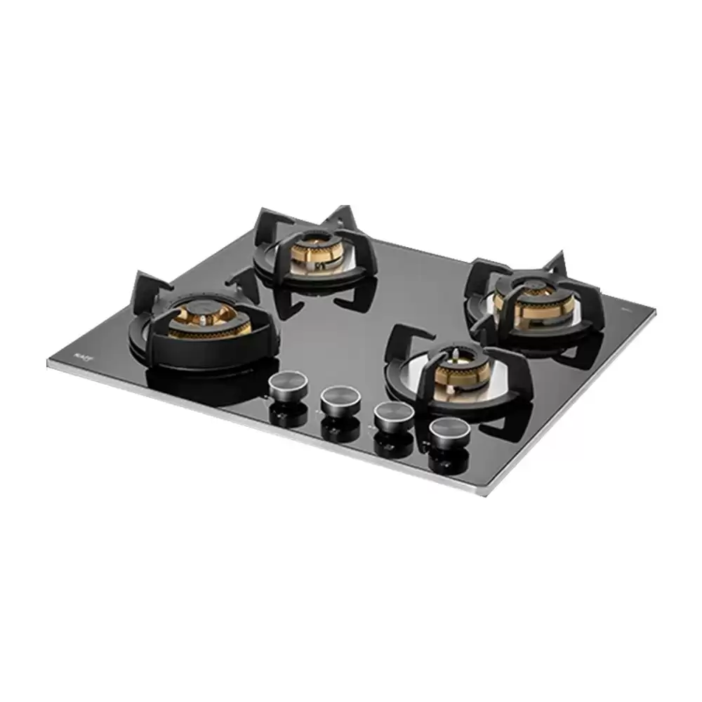 Kaff BLH 604 60 cm 4 Burner Auto Ignition Glass Top Built in Hob - Black