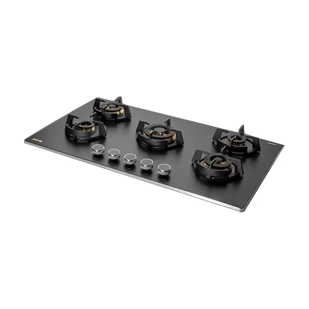 Kaff MSM 865 86 cm 5 Burner Auto Ignition Glass Top Built in Hob - Matt Black