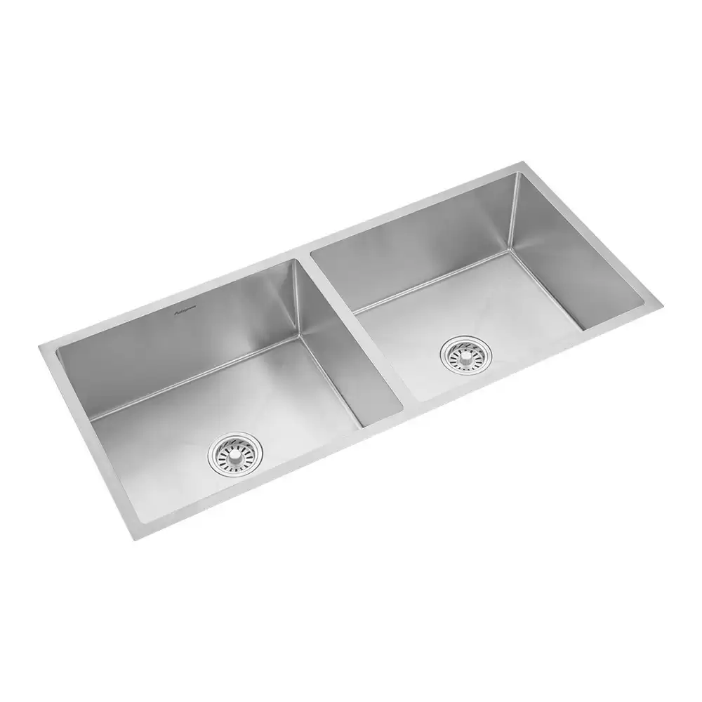 Anupam Royale Designer Stainless Steel 304 Double Bowl Kitchen Sink Waste Coupling - Satin (44.5 L x 20 W x 10 D) Inch