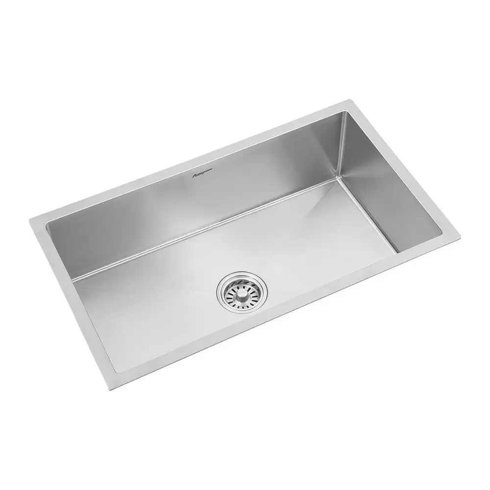 Anupam Royale Designer Stainless Steel 304 Single Bowl Kitchen Sink Waste Coupling - Satin (30 L x 17.5 W x 9 D) Inch