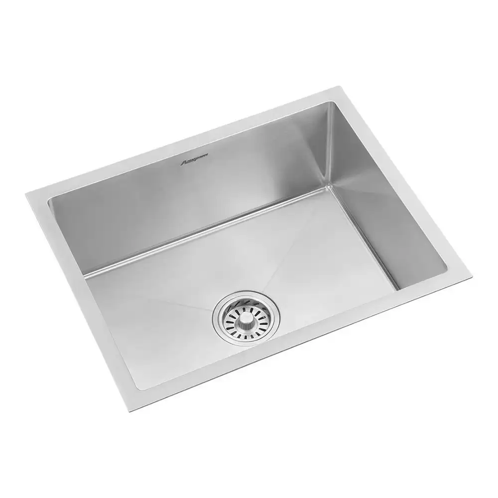 Anupam Royale Designer Stainless Steel 304 Single Bowl Kitchen Sink Waste Coupling - Satin (22 L x 20 W x 9 D) Inch