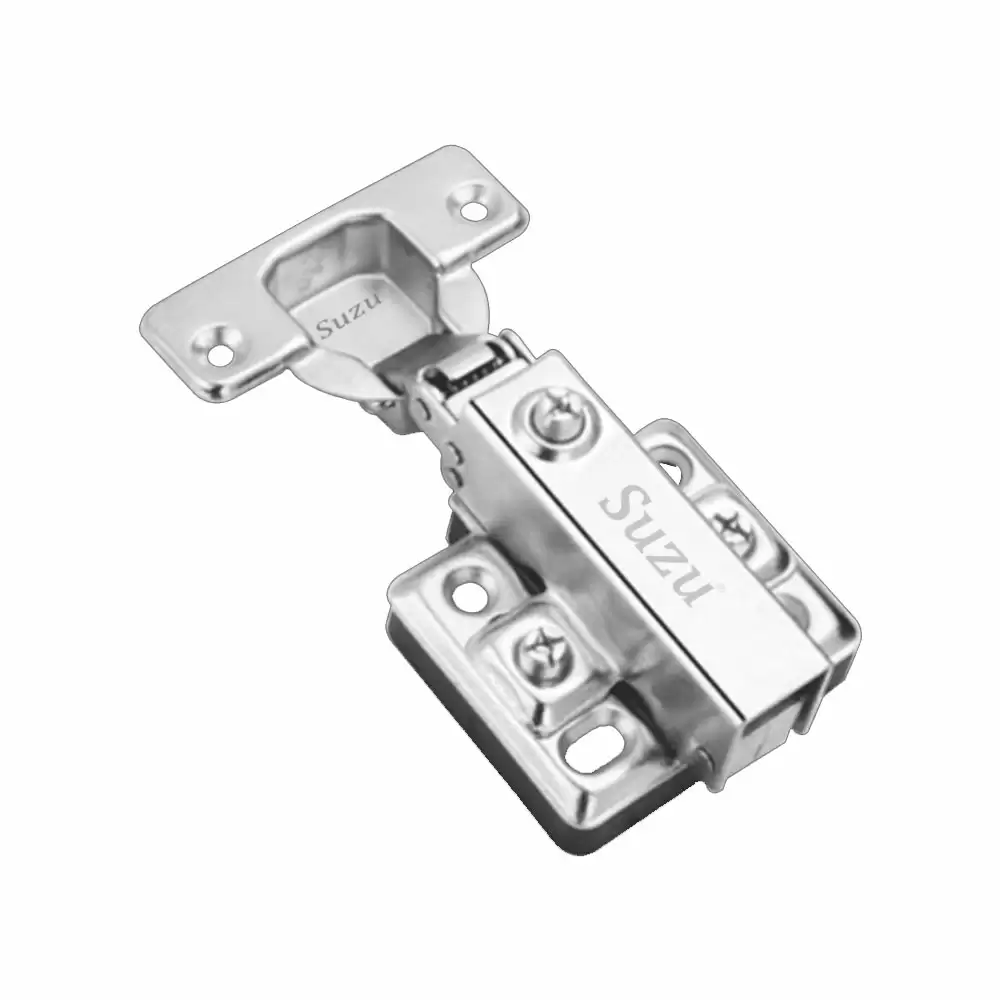 Suzu HW013 Inset Concealed Hinge 15° Crank - Nickel Finish