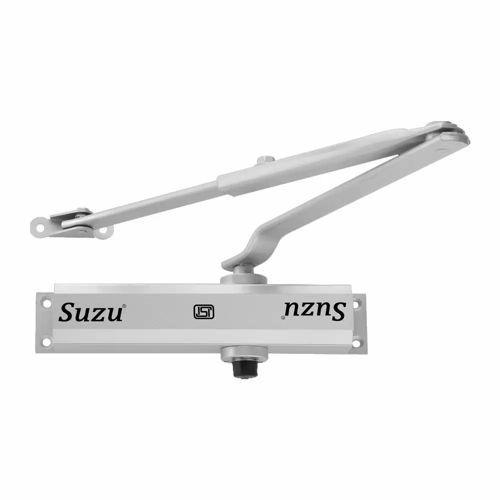 Suzu HW046 Scissor Arm Overhead Door Closer For 1050 mm Door Width - 60 Kg (Silver Finish)