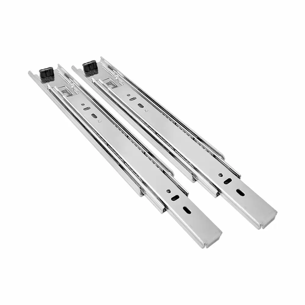 Suzu HW097 Stainless Steel Regular Close Ball Bearing Telescopic Drawer Slide - 14 Inch (Stainless Steel Finish)