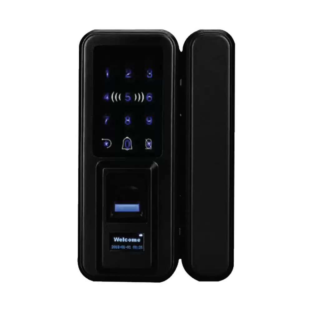 Taiton TAM-DL-G2G Smart Door Lock for Residence With Fingerprint, IC Card, Password & Remote Control, Black (2 Years Warranty)