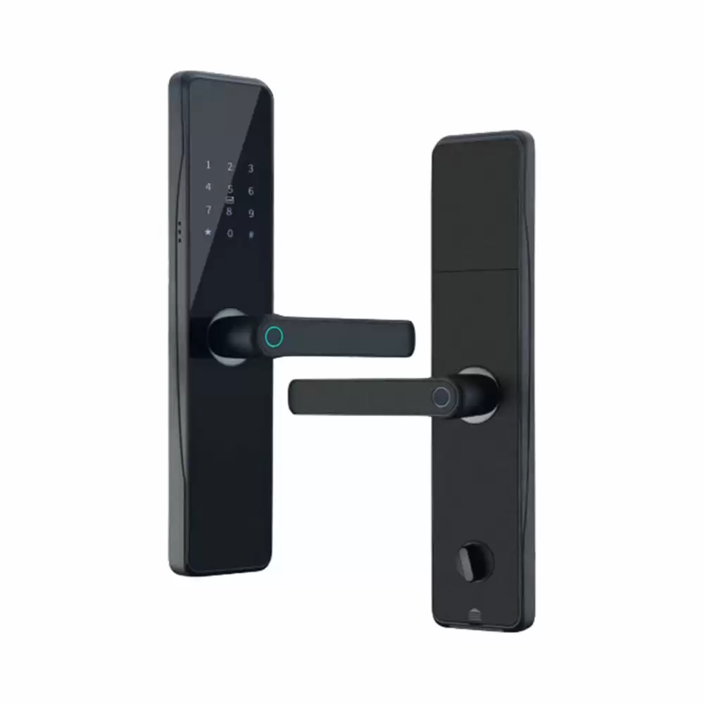 Taiton TAM-DL-MINISEC Smart Door Lock for Residence With Fingerprint, RFID Card, Password, Manual Key, Black (2 Years Warranty)