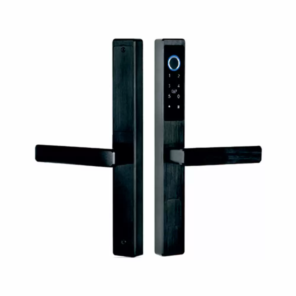 Taiton TAM-DL-SLIMSEC Smart Door Lock for Residence With Fingerprint,Pin Code,RFID,Key,USB Interface & Mobile App, Black (2 Years Warranty)